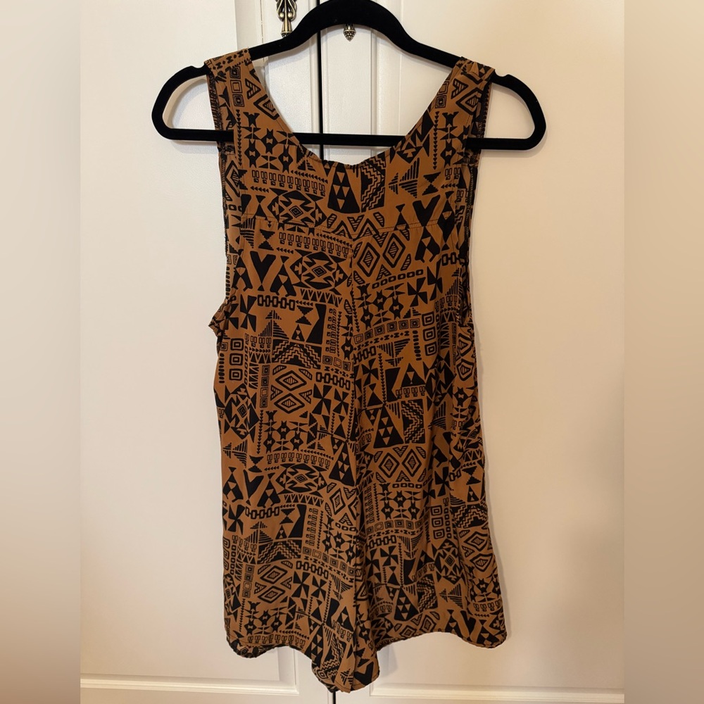 Brown/black mamie Ruth romper